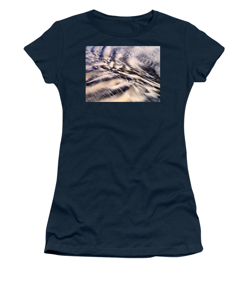 Angel Women's T-Shirt featuring the photograph Angel of Sand and Water by Anna Ruzsan