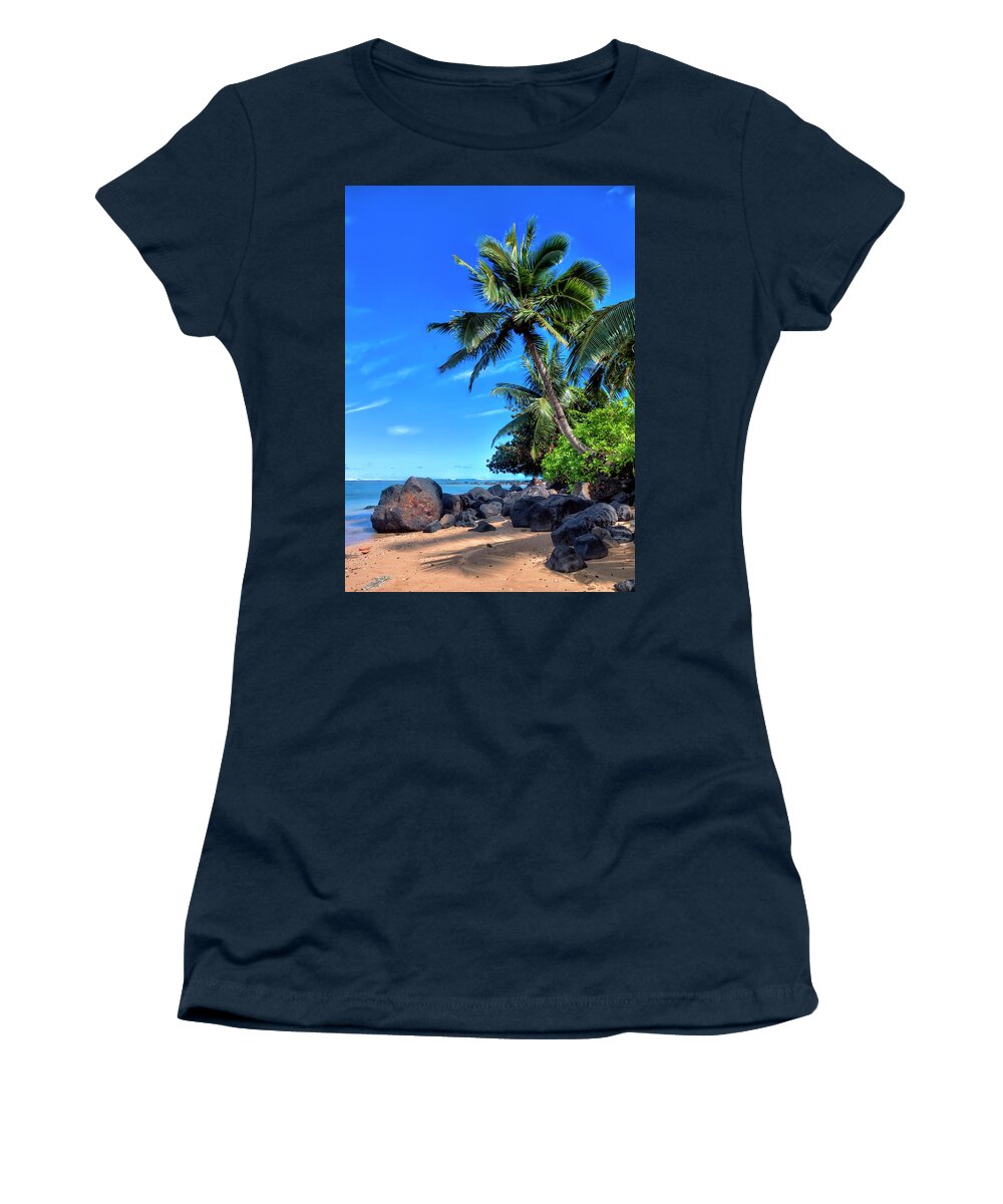 Granger Photography Women's T-Shirt featuring the photograph Anini Beach by Brad Granger