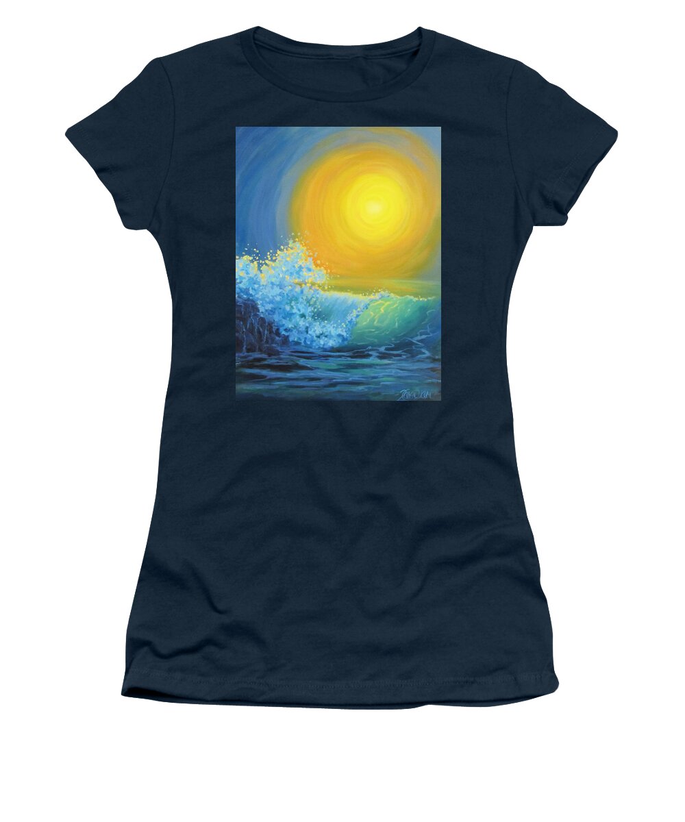 Ocean Women's T-Shirt featuring the painting Another Sun by Karen Ilari