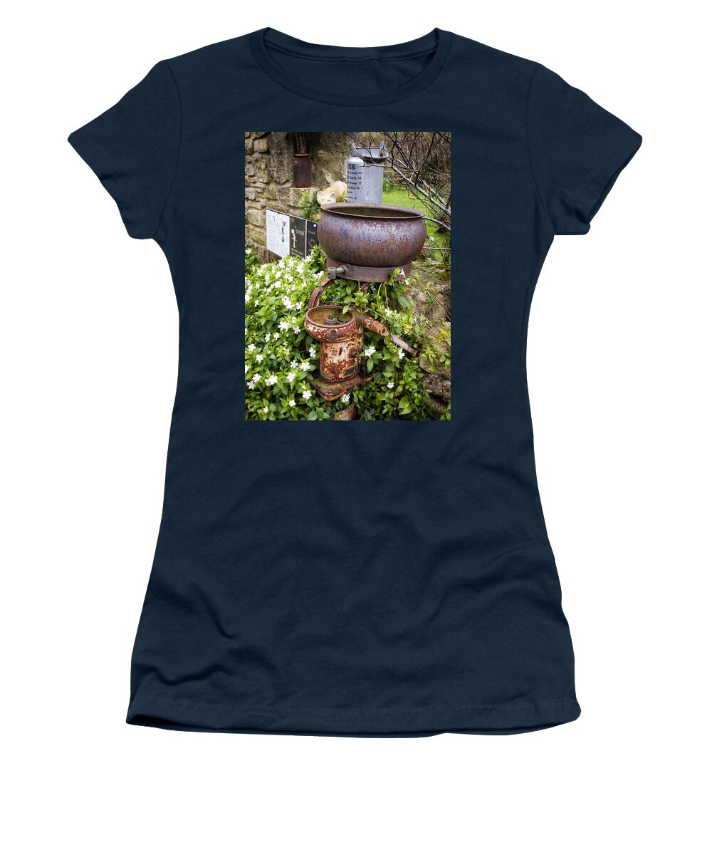 Milk Women's T-Shirt featuring the photograph Antique Lister Cream Separator by Shirley Mitchell