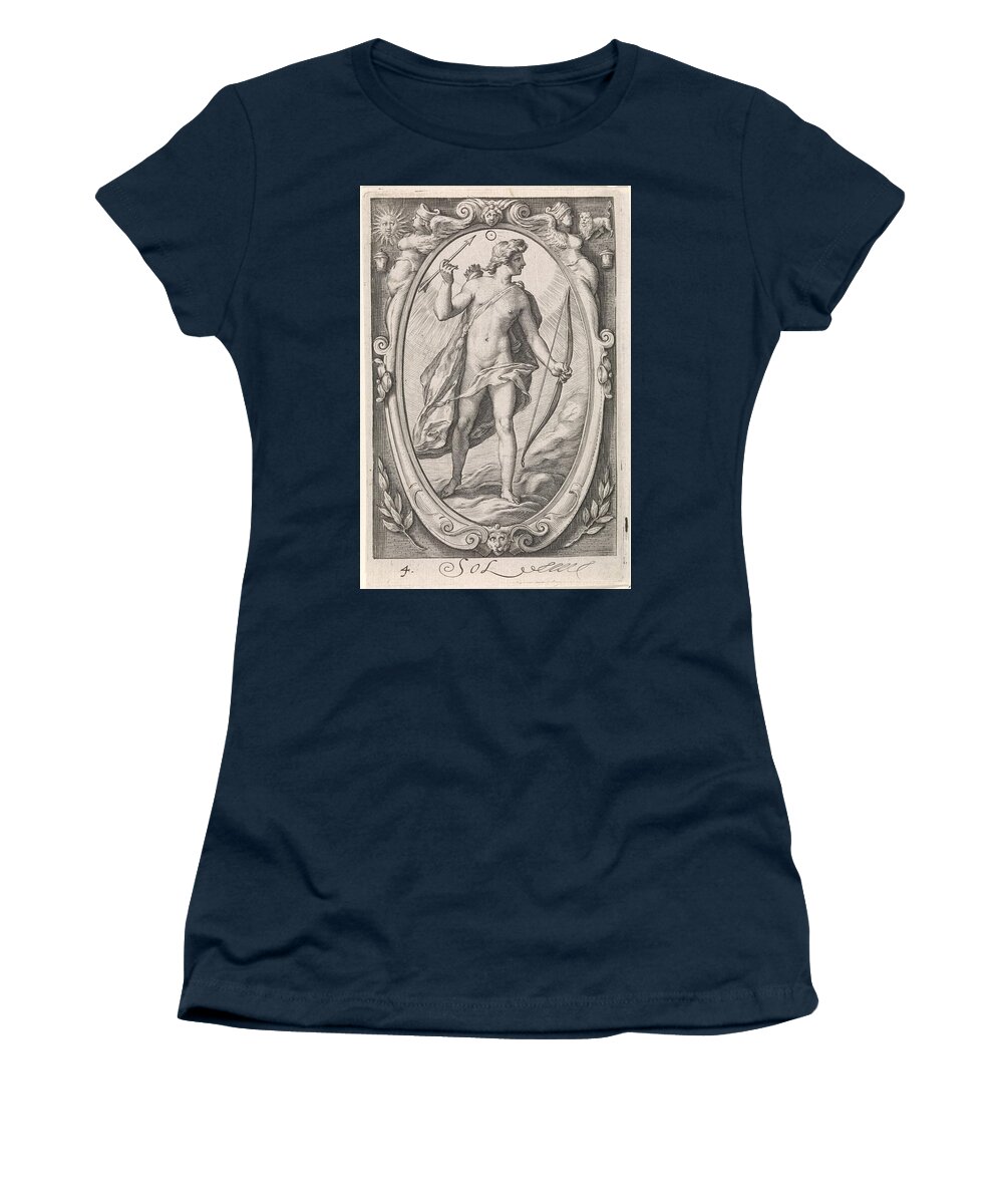 Sol And His Children ('planetenkinder') Women's T-Shirt featuring the drawing Apollo by Vintage Collectables
