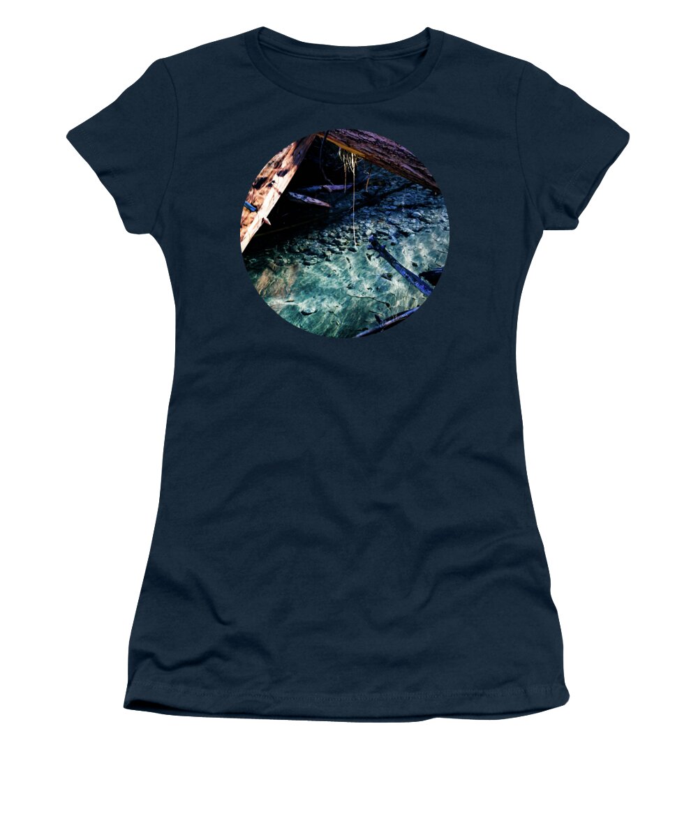River Women's T-Shirt featuring the photograph Aquamarine by Adam Morsa
