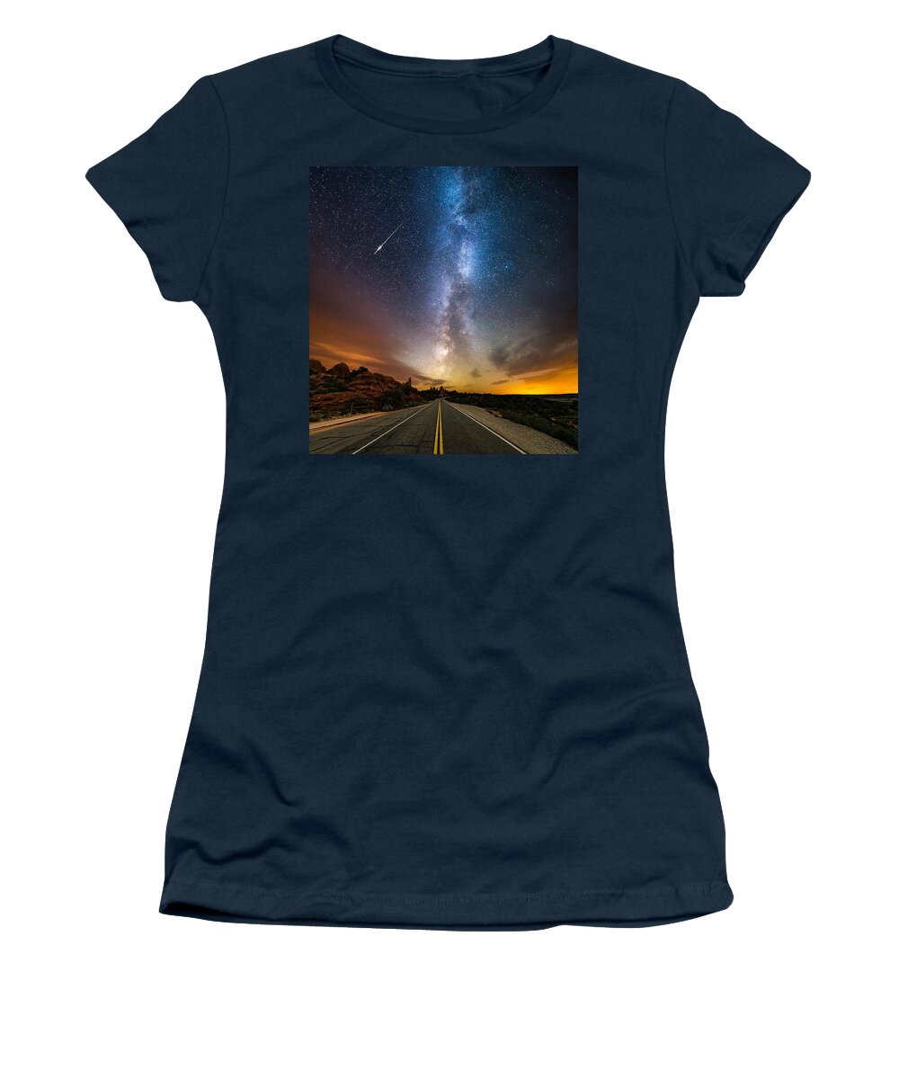 Arches Women's T-Shirt featuring the photograph Arches National Park by Andy Bucaille