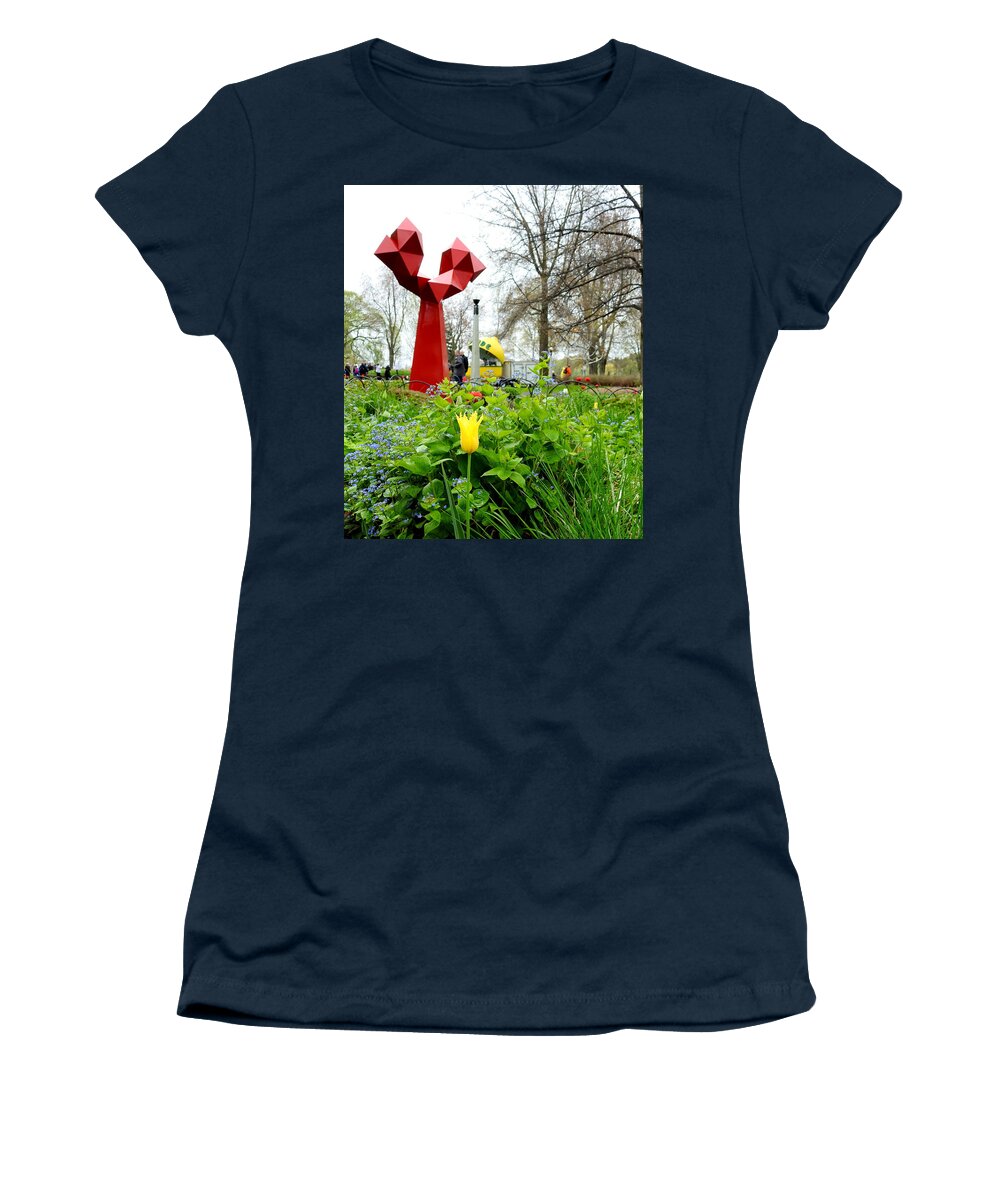 Sculpture Women's T-Shirt featuring the photograph Aries by Betty-Anne McDonald