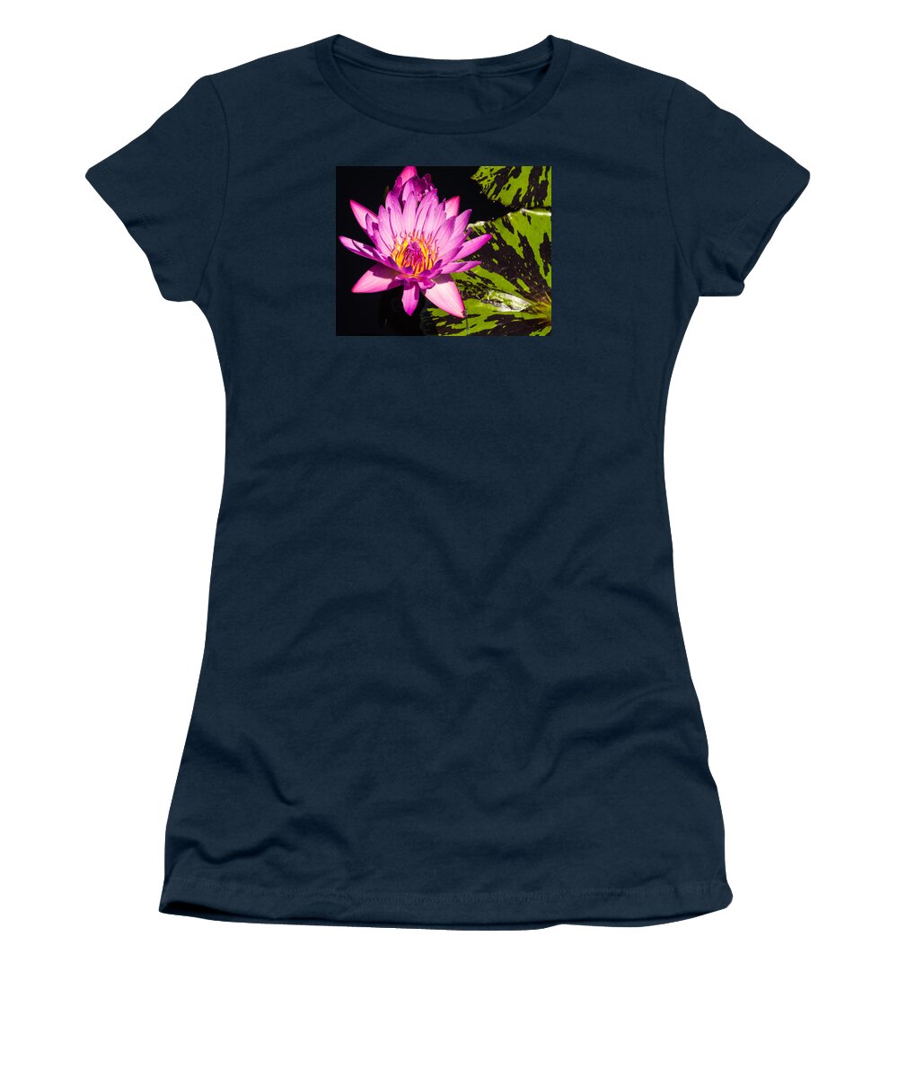 Water Lilly Women's T-Shirt featuring the photograph Protected by Charles McCleanon