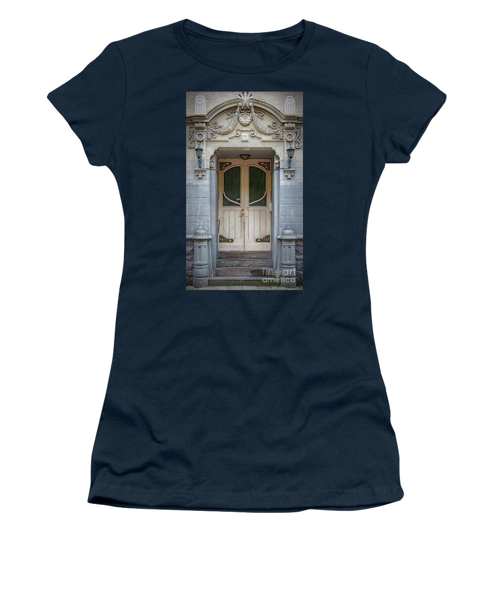 Deco Women's T-Shirt featuring the photograph Art Deco Door by Antony McAulay