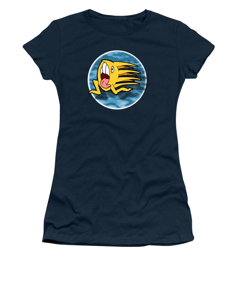 Ujm Women's T-Shirt featuring the digital art Another One of Those Days by Uncle J's Monsters