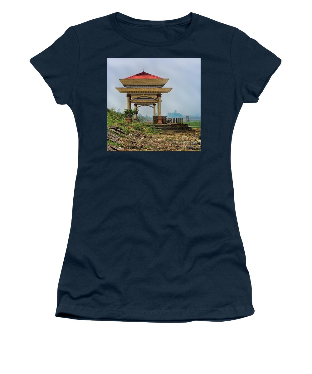 Vietnam Women's T-Shirt featuring the photograph Asian Architecture I by Chuck Kuhn