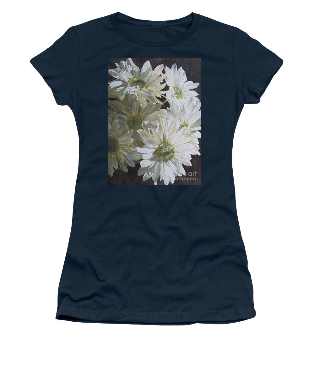 Flower Women's T-Shirt featuring the painting August Presents by Jan Lawnikanis