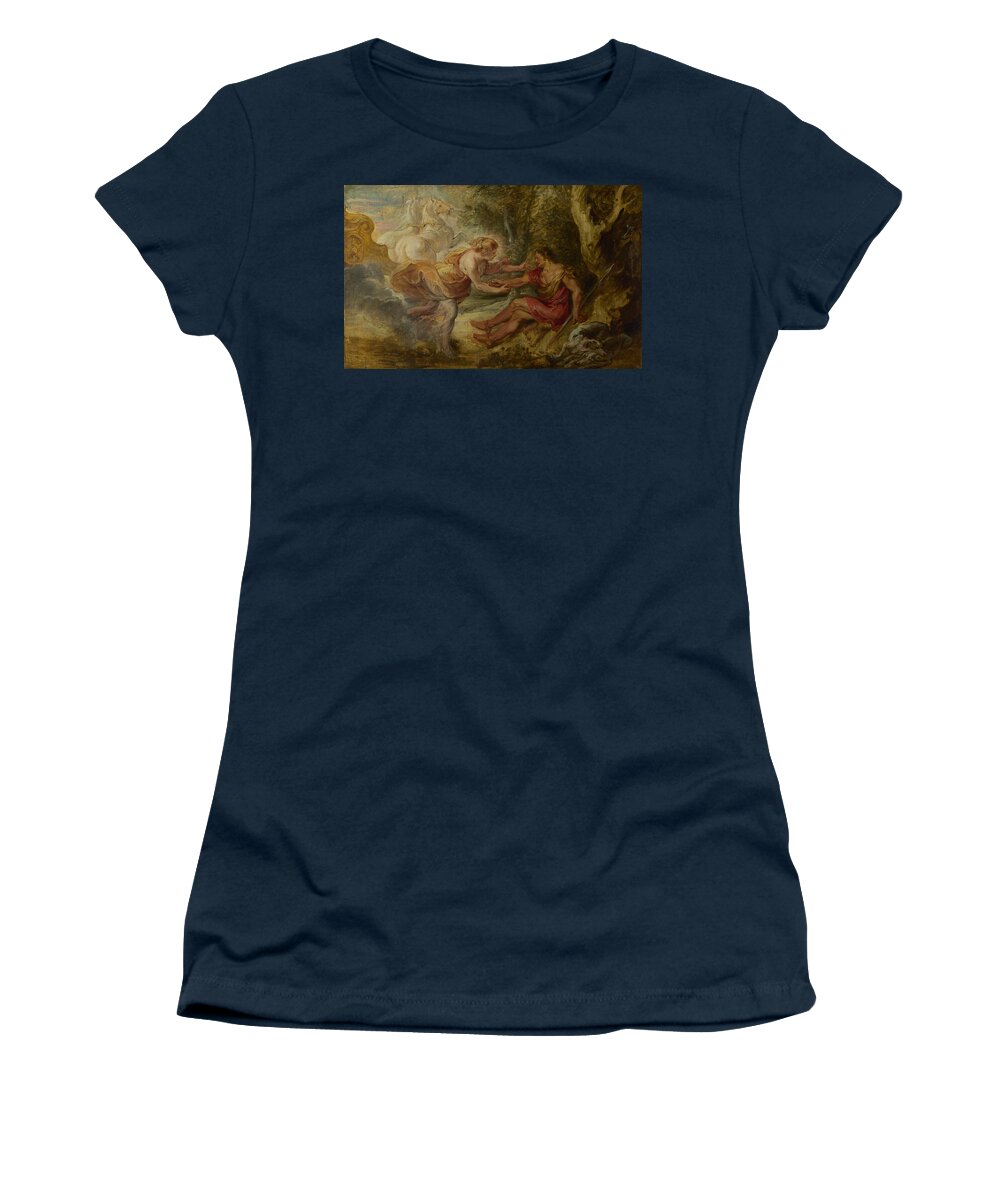 Peter Paul Rubens Women's T-Shirt featuring the painting Aurora Abducting Cephalus by Peter Paul Rubens