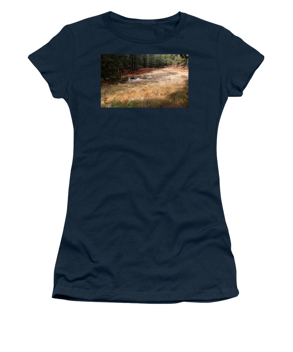 Valley Women's T-Shirt featuring the photograph Autumn forest landscape by Michalakis Ppalis