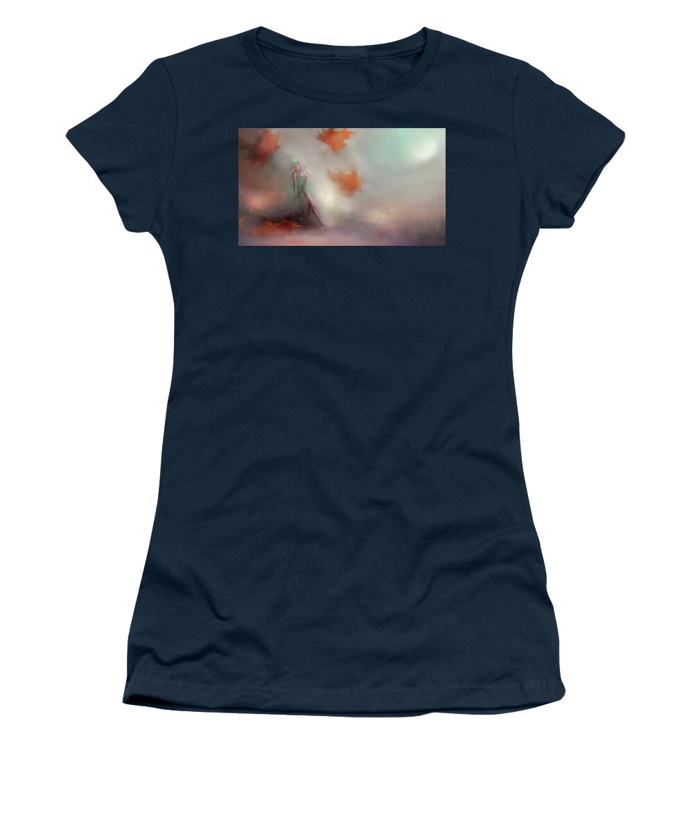 Fairy Women's T-Shirt featuring the painting Autumn Leaves by Joe Gilronan