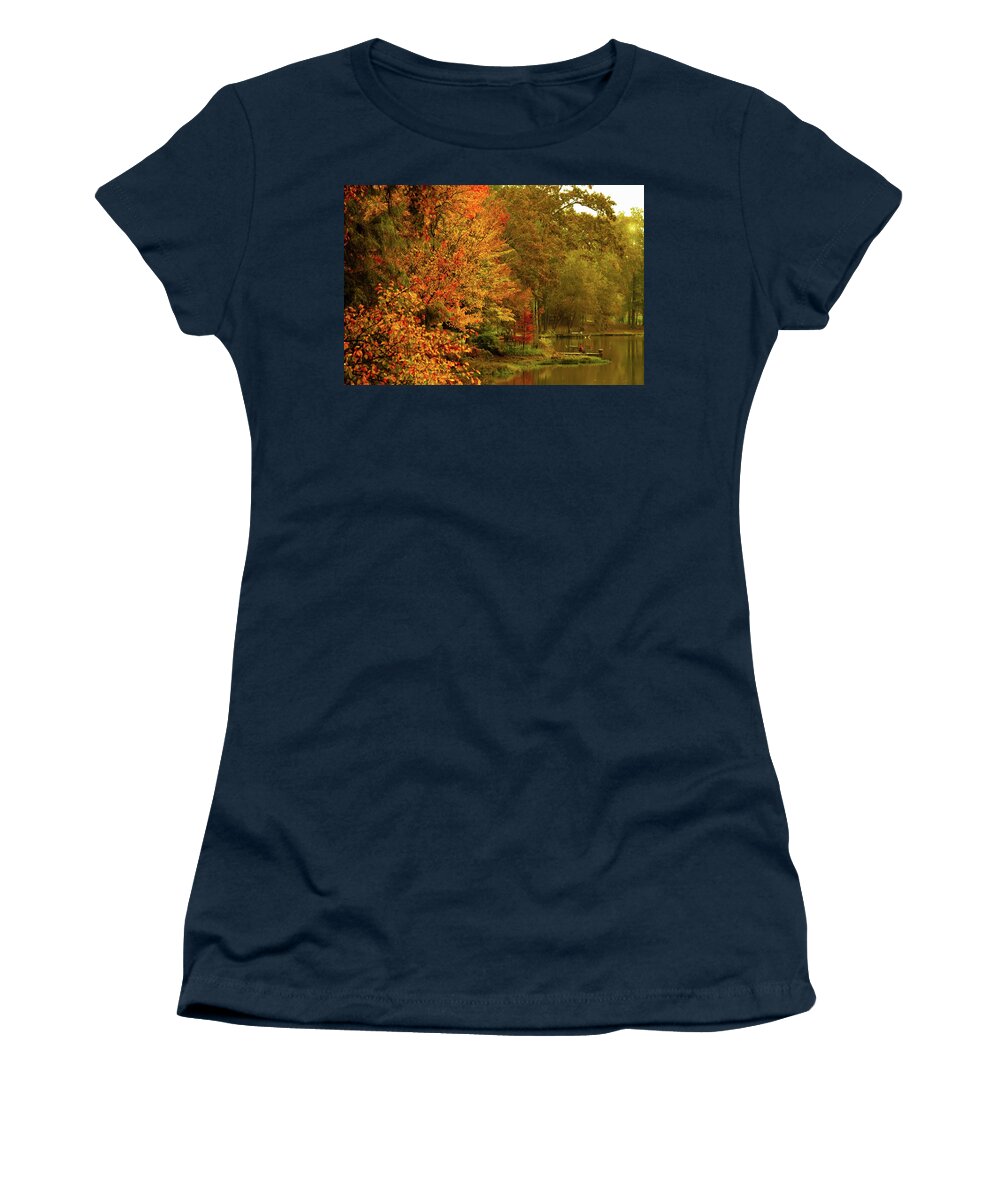 Autumn Women's T-Shirt featuring the photograph Autumn Morning by Barry Jones