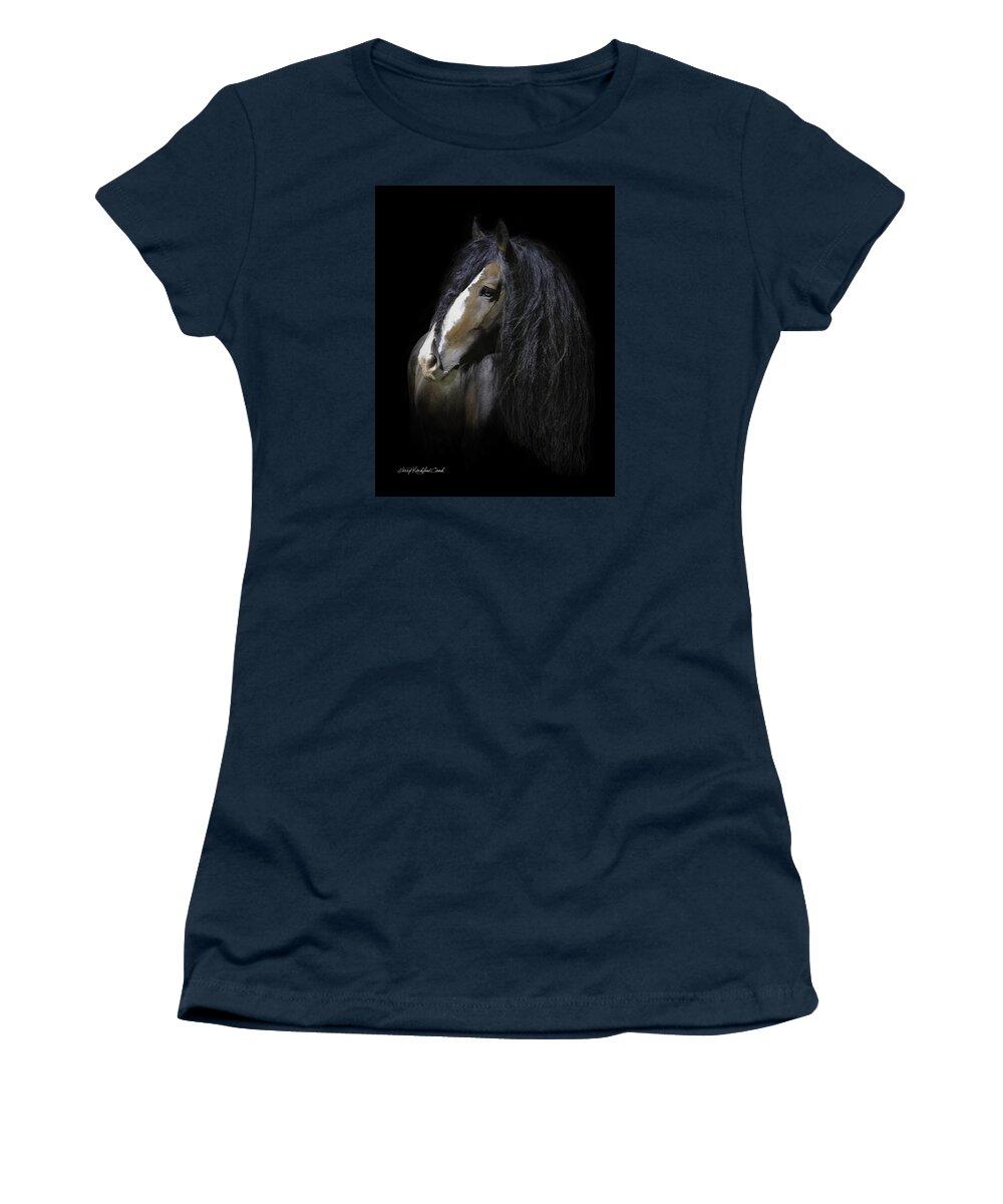English Shire Women's T-Shirt featuring the photograph Awestruck by Terry Kirkland Cook