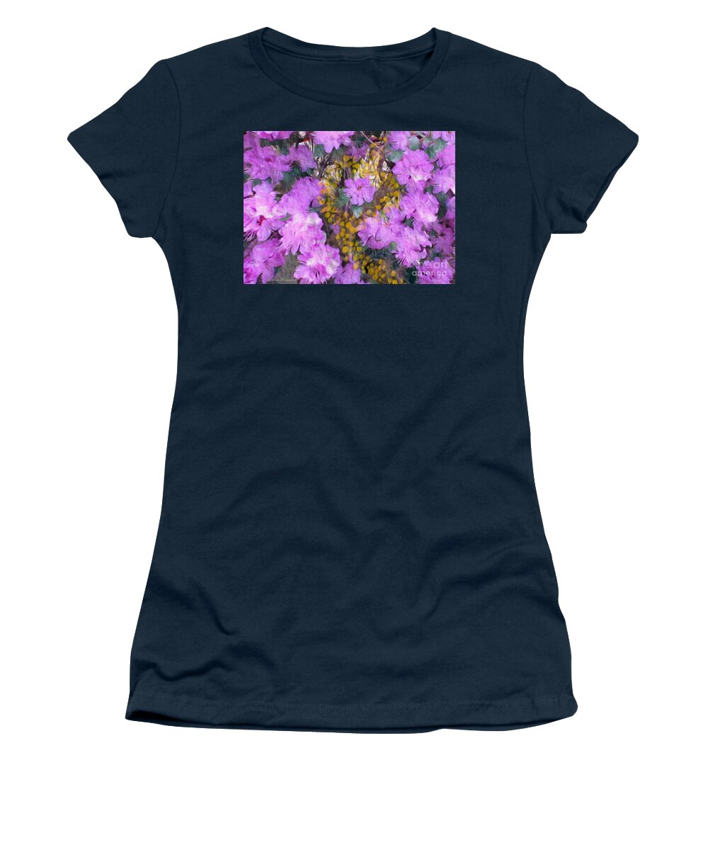 Photography Women's T-Shirt featuring the photograph Azaleas by Kathie Chicoine