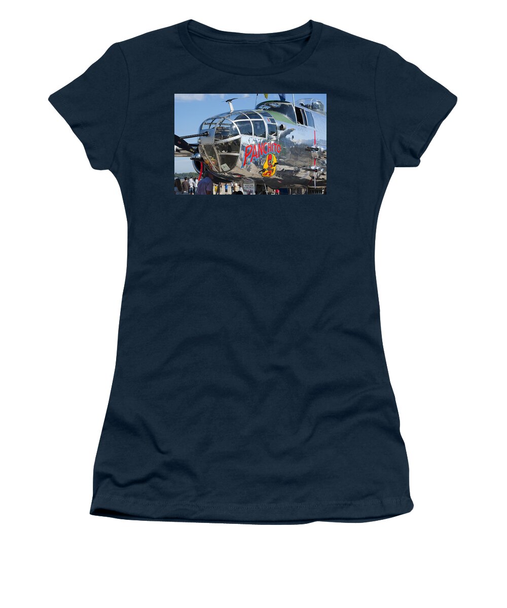 Airplane Women's T-Shirt featuring the photograph B25 by Kenneth Albin