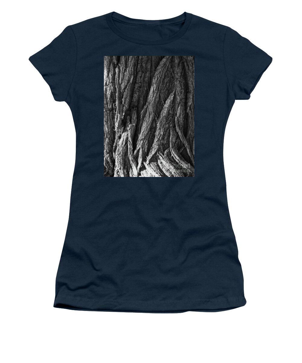 Tree Women's T-Shirt featuring the photograph Bark On A Tree by Phil Perkins