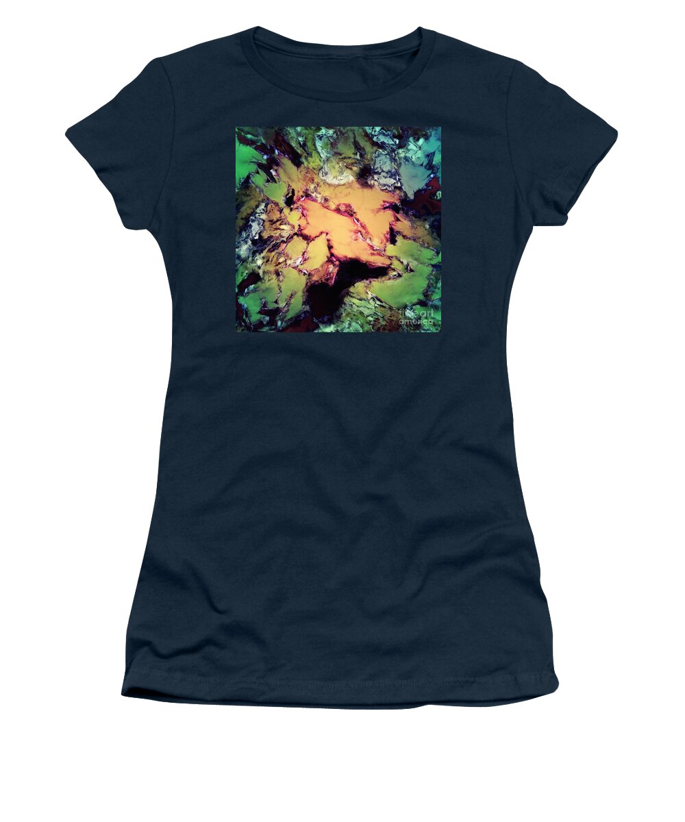 Textured Surfaces Women's T-Shirt featuring the digital art Bathe by Keith Mills