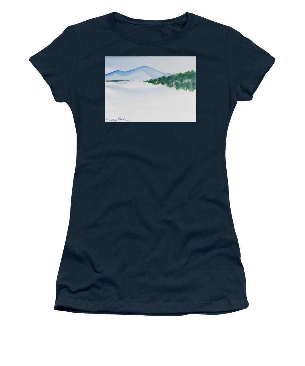 Australia Women's T-Shirt featuring the painting Bathurst Harbour reflections by Dorothy Darden