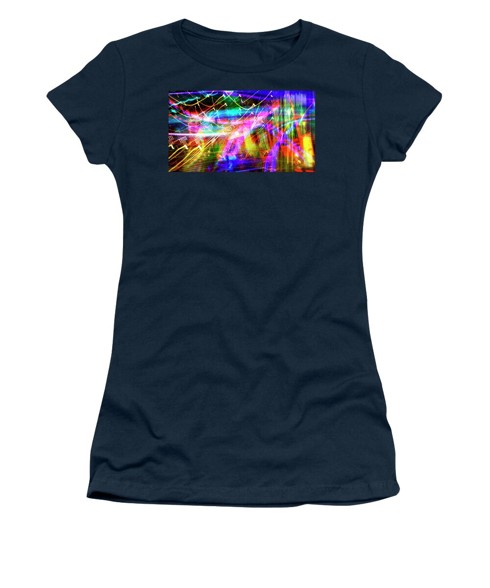 Electrifying-color Women's T-Shirt featuring the photograph Be Happy Everything Is Going To Be Fine by Acropolis De Versailles