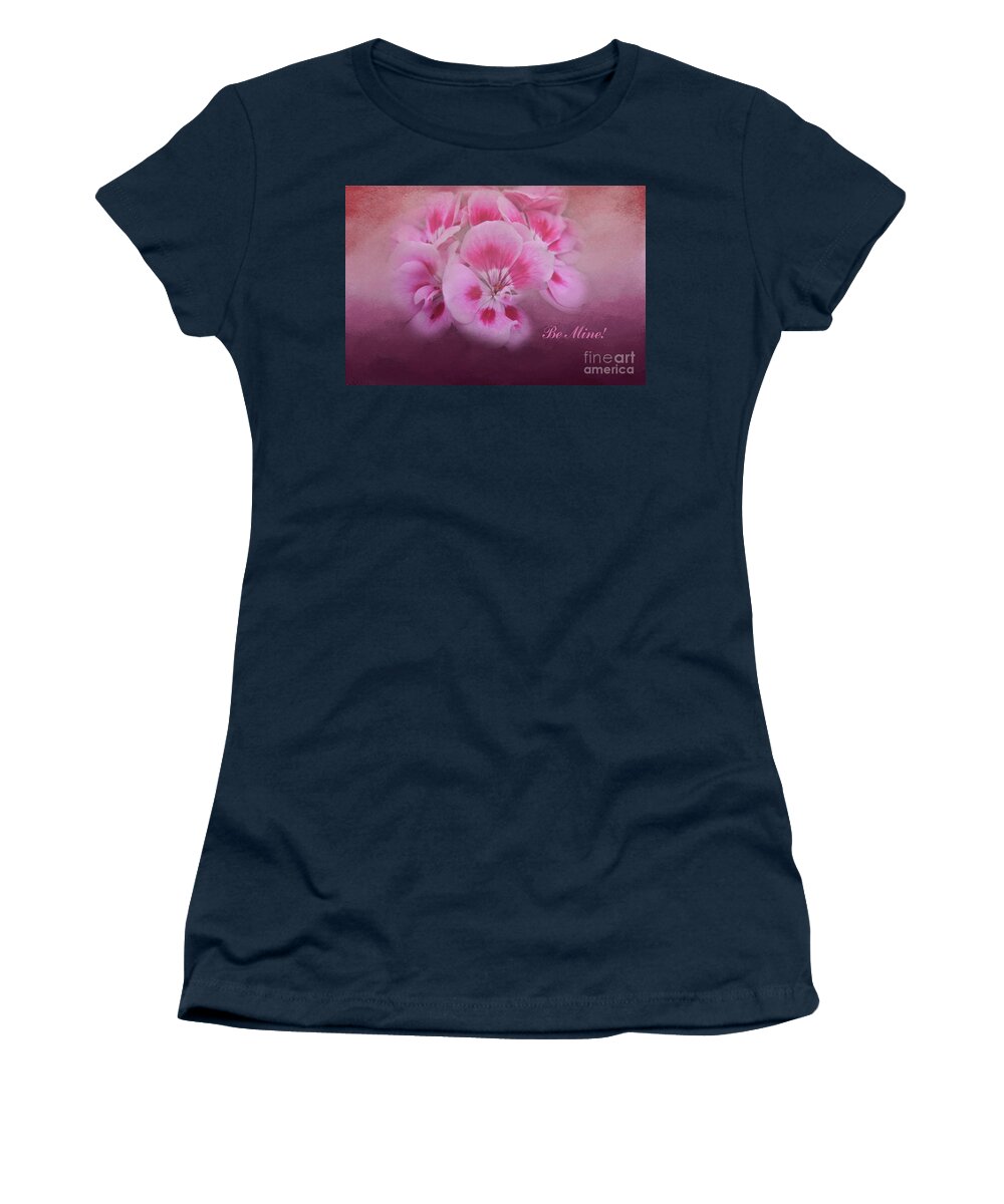 Flowers Women's T-Shirt featuring the photograph Be Mine by Joan Bertucci
