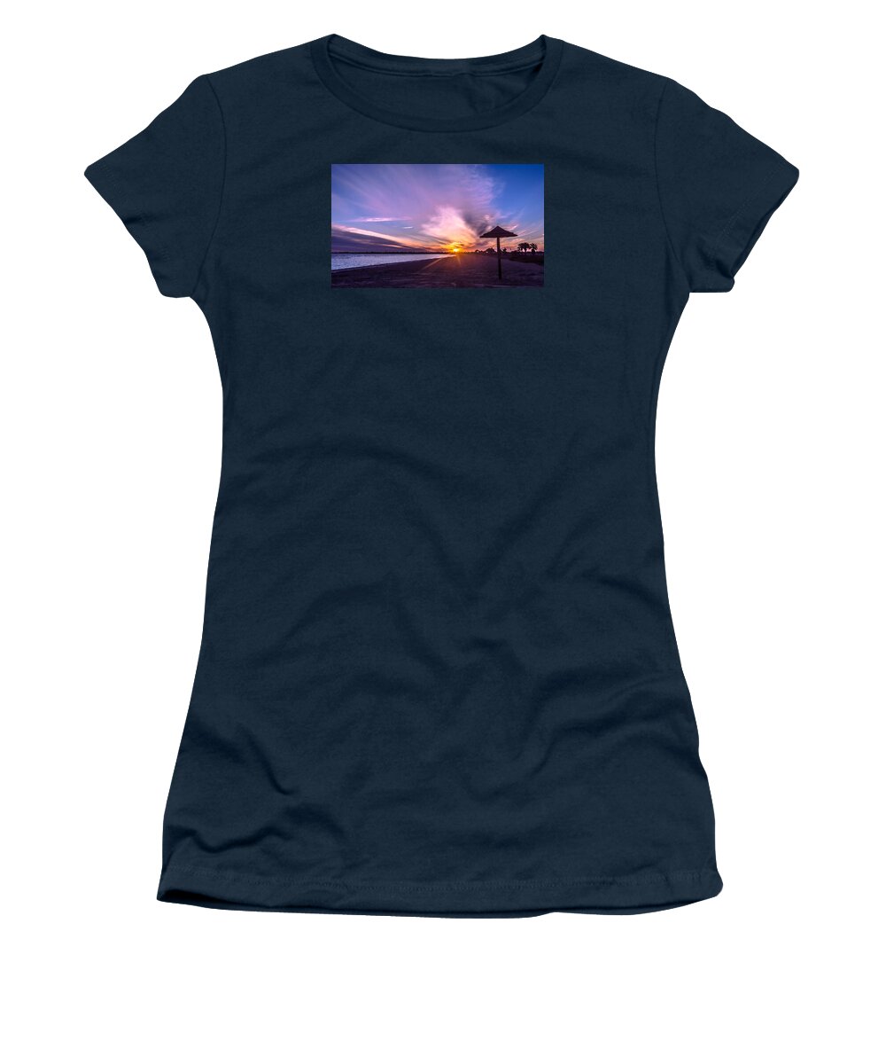 Beach Women's T-Shirt featuring the photograph Beach Beauty by Leticia Latocki