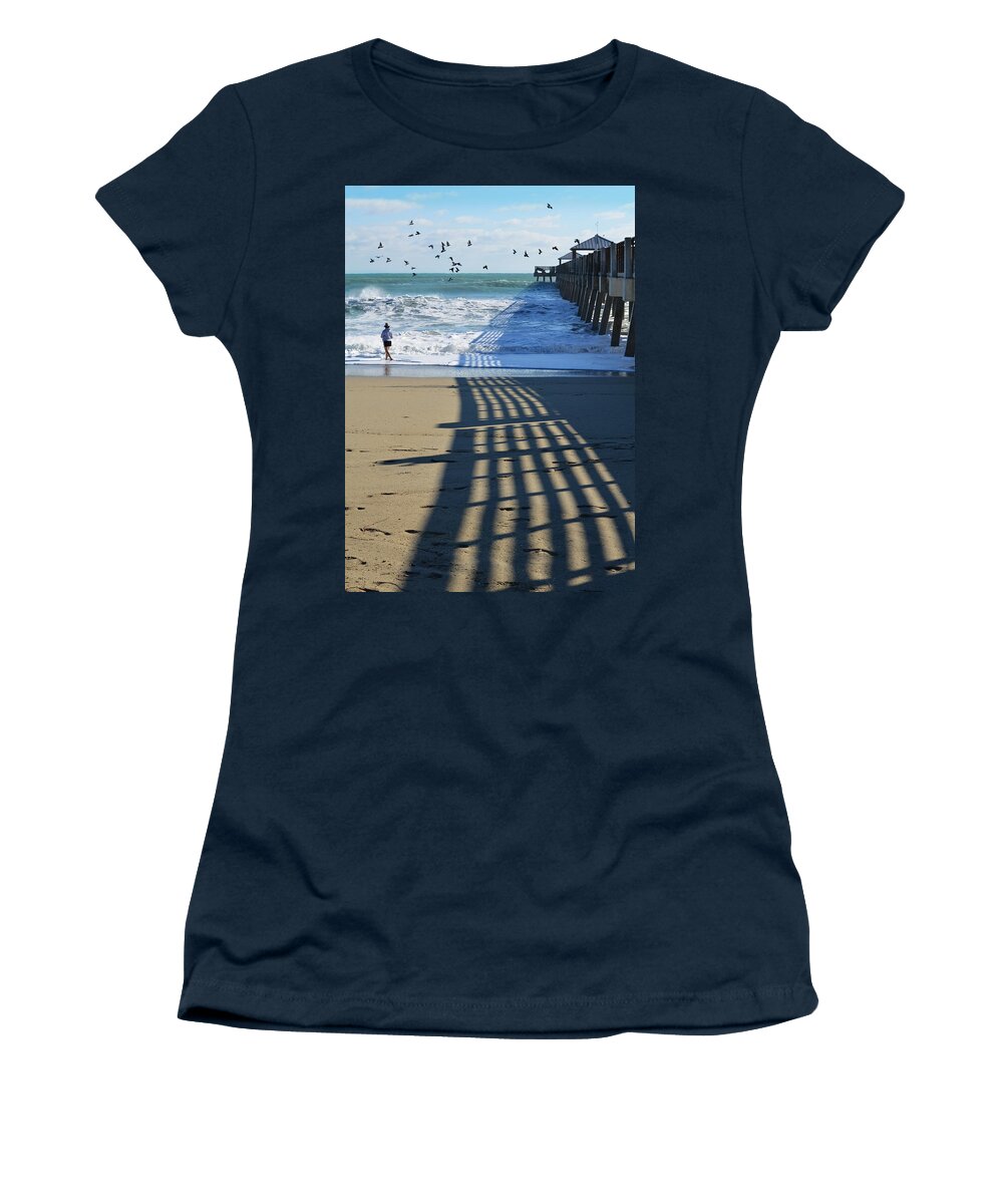 Beach Women's T-Shirt featuring the photograph Beach Bliss by Laura Fasulo