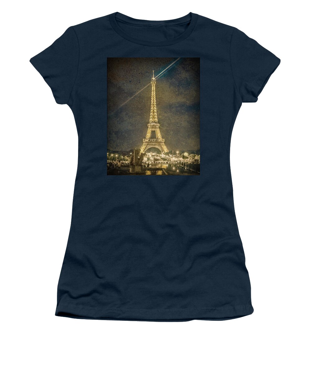 Eiffel Tower Women's T-Shirt featuring the photograph Paris, France - Beacon by Mark Forte