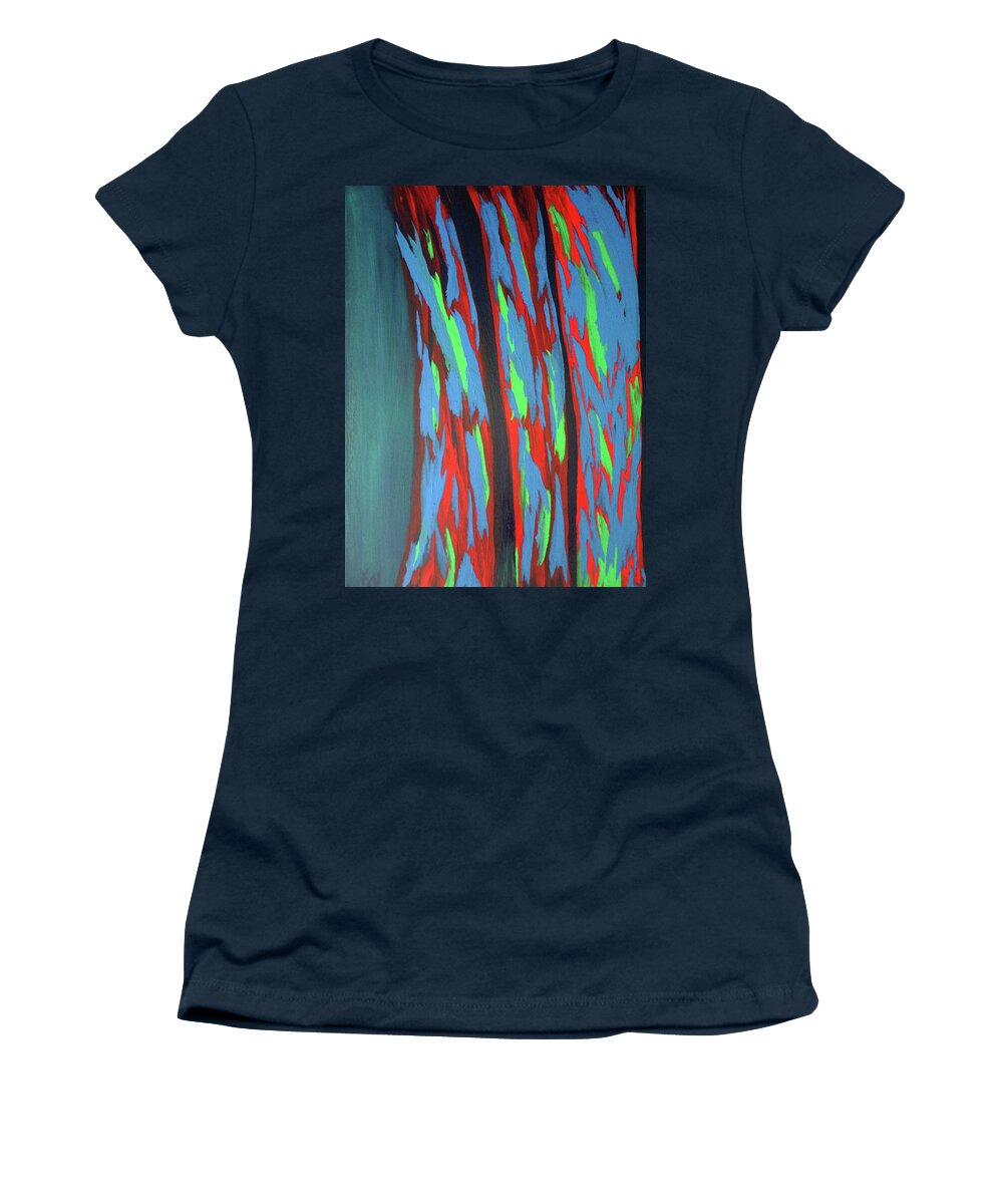 Eucalyptus Trees Women's T-Shirt featuring the painting Beauties by Karen Nicholson