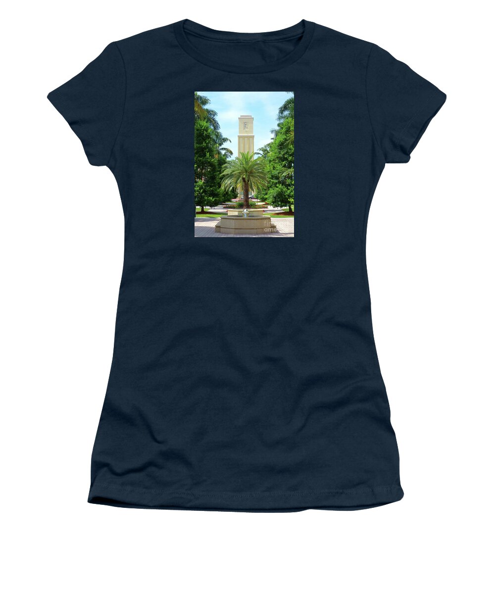 Beautiful Mizner Park In Boca Raton Women's T-Shirt featuring the photograph Beautiful Mizner Park in Boca Raton, Florida. #5 by Robert Birkenes
