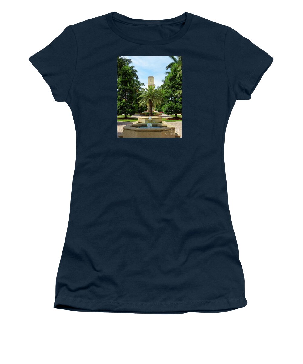 Beautiful Mizner Park In Boca Raton Women's T-Shirt featuring the photograph Beautiful Mizner Park in Boca Raton, Florida. #7 by Robert Birkenes