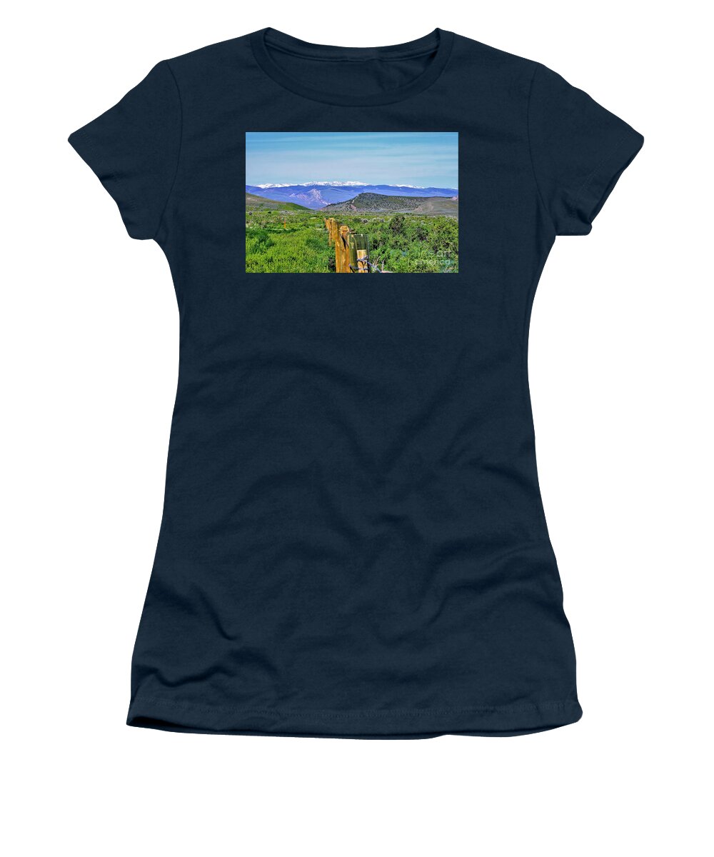 Rural Landscape Women's T-Shirt featuring the photograph Beautiful Wyoming by Merle Grenz