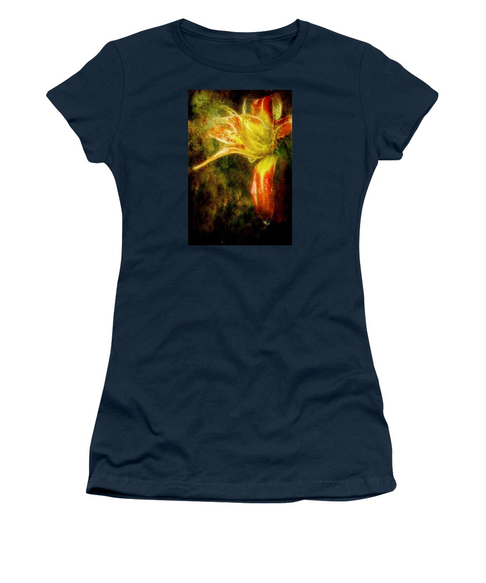 Flower Women's T-Shirt featuring the photograph Beauty in the Darkness by Cameron Wood