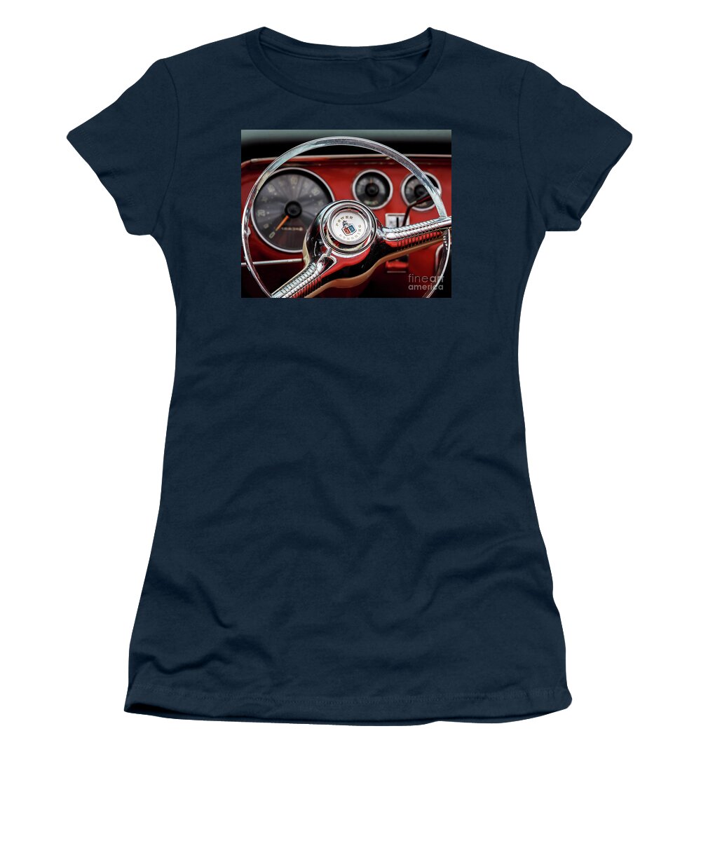 Automotive Women's T-Shirt featuring the photograph Belvedere Dash by Dennis Hedberg