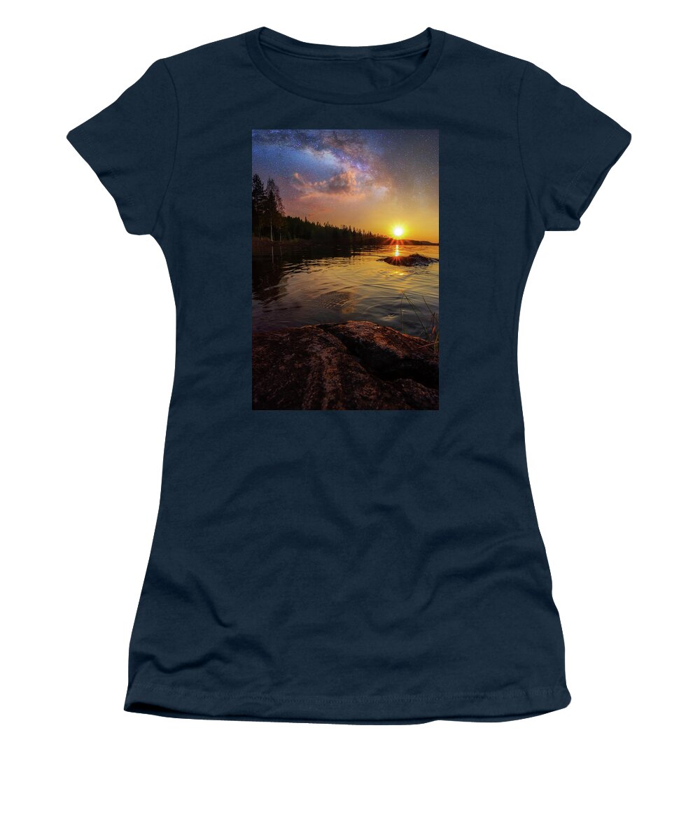 Between Heaven And Earth Women's T-Shirt featuring the photograph Between heaven and earth by Rose-Marie Karlsen