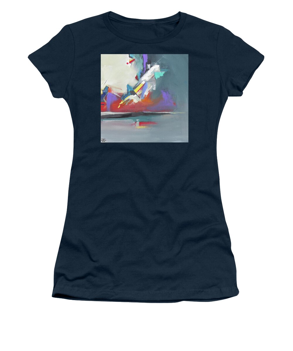 Abstract Women's T-Shirt featuring the painting Beyond Reflection by John Gholson