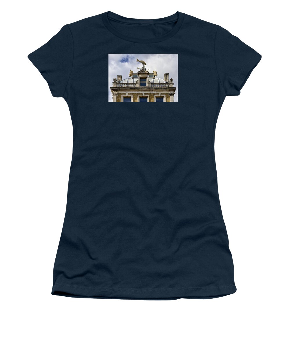 London Women's T-Shirt featuring the photograph Billingsgate Fish Market London by Shirley Mitchell