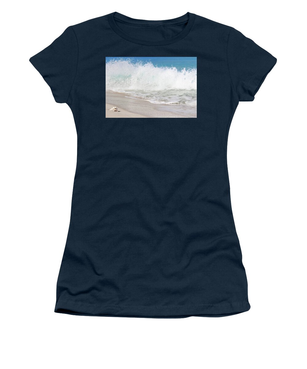 Wave Women's T-Shirt featuring the photograph Bimini Wave Sequence 2 by Samantha Delory