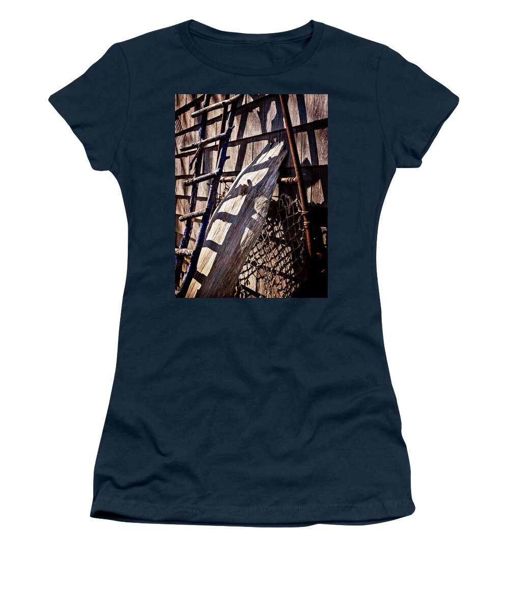 Alfie Glover Women's T-Shirt featuring the photograph Bird Barn Details by Frank Winters