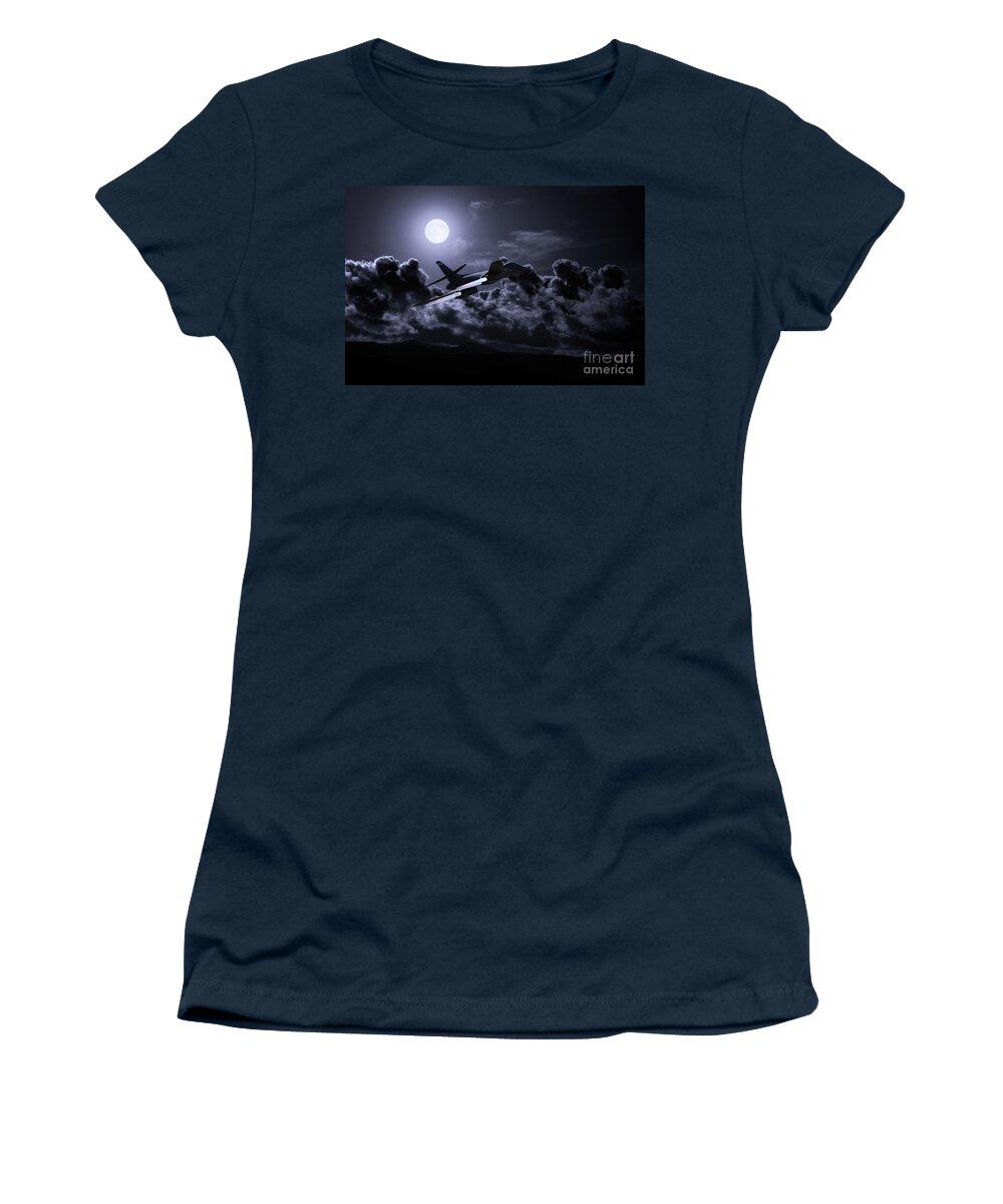 B1 Women's T-Shirt featuring the digital art Black Knight by Airpower Art