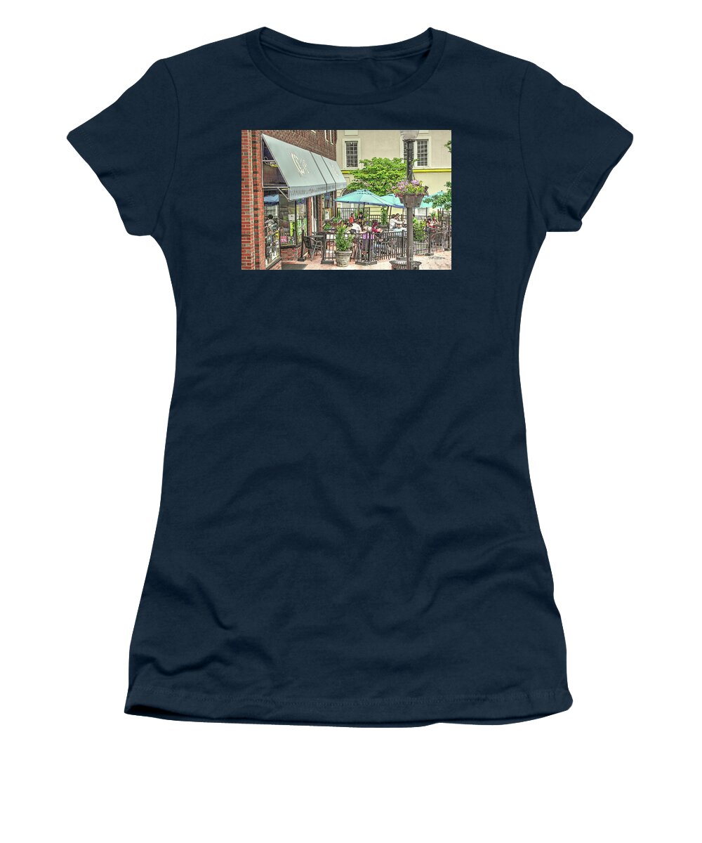 The Cellar Restaurant Women's T-Shirt featuring the photograph Blacksburg VA Virginia - The Cellar Restaurant - VA Tech by Dave Lynch
