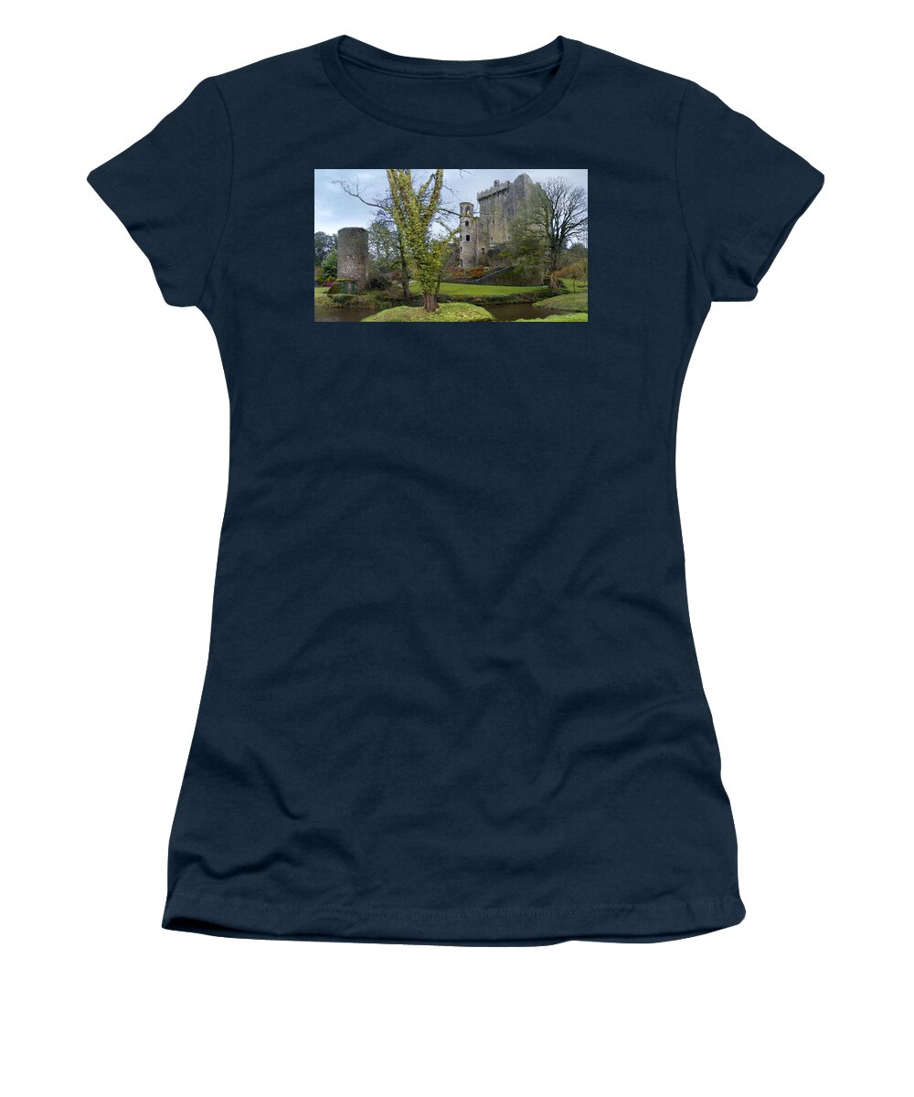 Ireland Women's T-Shirt featuring the photograph Blarney Castle 3 by Mike McGlothlen