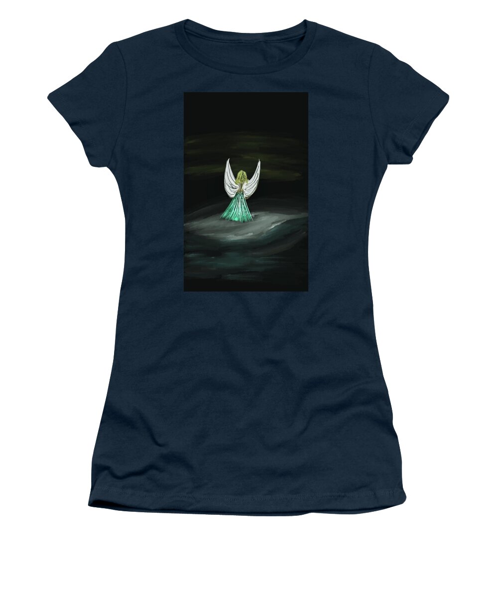 Blessing Women's T-Shirt featuring the digital art Blessing #g8 by Leif Sohlman