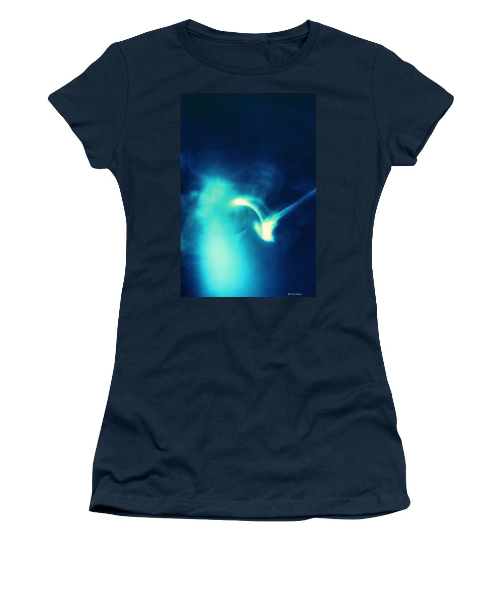 Abstract Women's T-Shirt featuring the photograph Blinded by the Light by Roberta Byram
