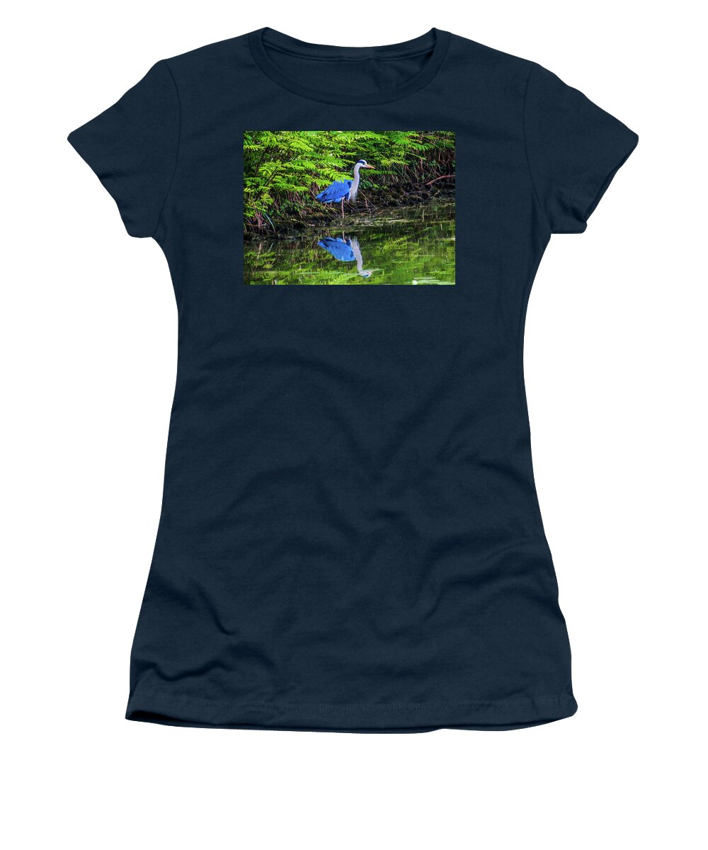 Flower Women's T-Shirt featuring the photograph Blue Bird by Cesar Vieira