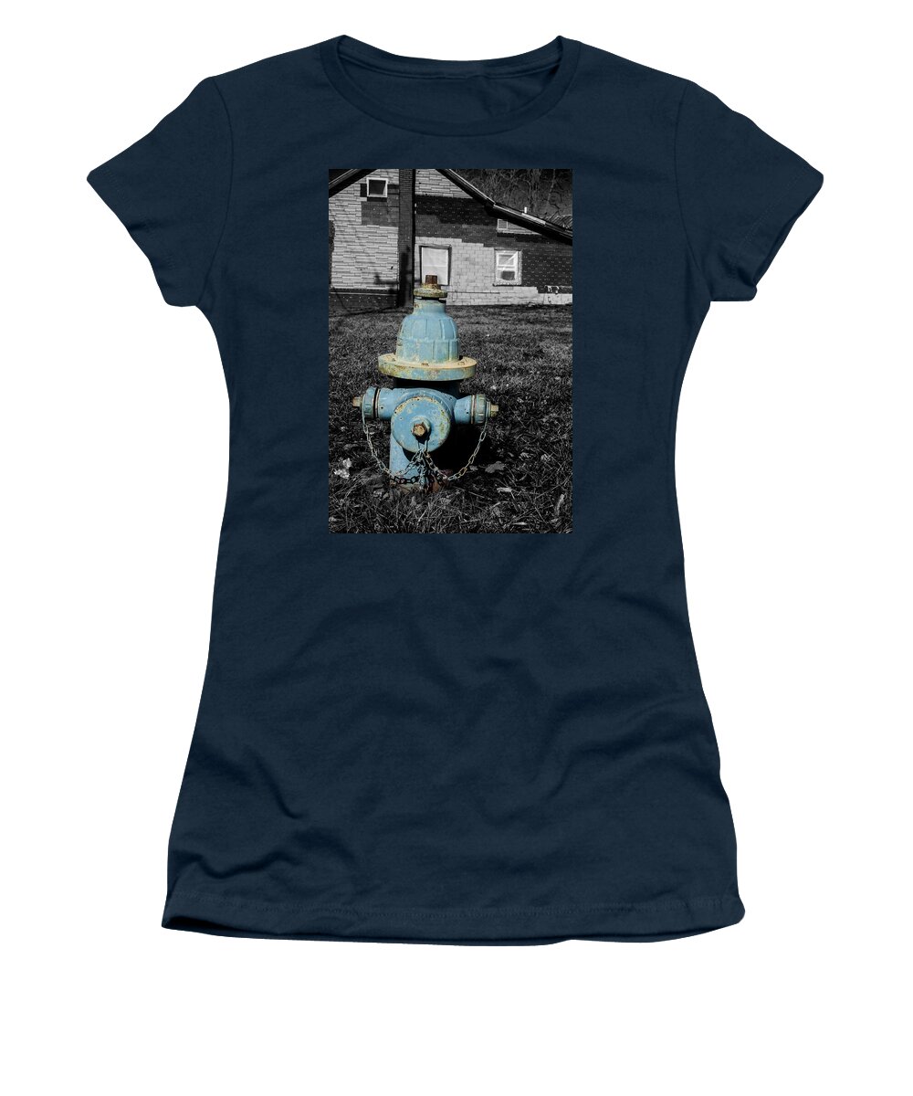  Women's T-Shirt featuring the photograph Blue by Melissa Newcomb