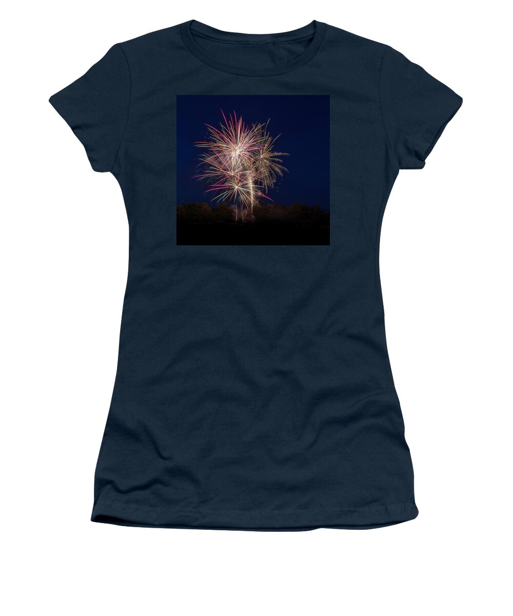 Fireworks Women's T-Shirt featuring the photograph Bombs Bursting In Air III by Harry B Brown