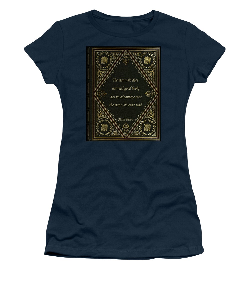 Books Women's T-Shirt featuring the photograph Book Quote 9 by Andrew Fare