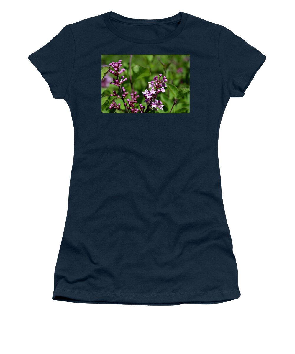 Photograph Women's T-Shirt featuring the photograph Boomerang Lilac by M E