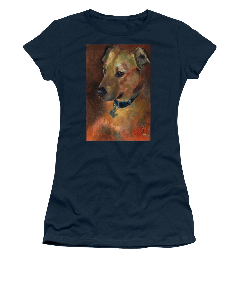Oil Painting Women's T-Shirt featuring the painting Boone by Susan Hensel